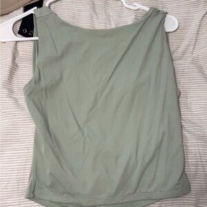Sage Green Backless Top